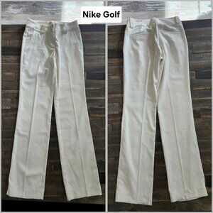 Nike Gold Tour Performance Dri-Fit high-waisted women's off-white pants size 0
